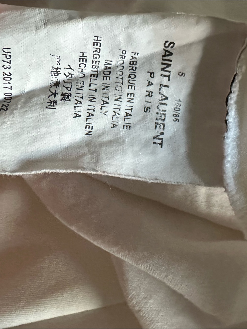 Yves Saint Laurent White Tee with Logo - Small YSL Authentic - Picture 9 of 9